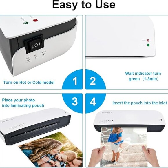 NIB A4 9" Thermal Laminator Machine - Picture 5 of 5